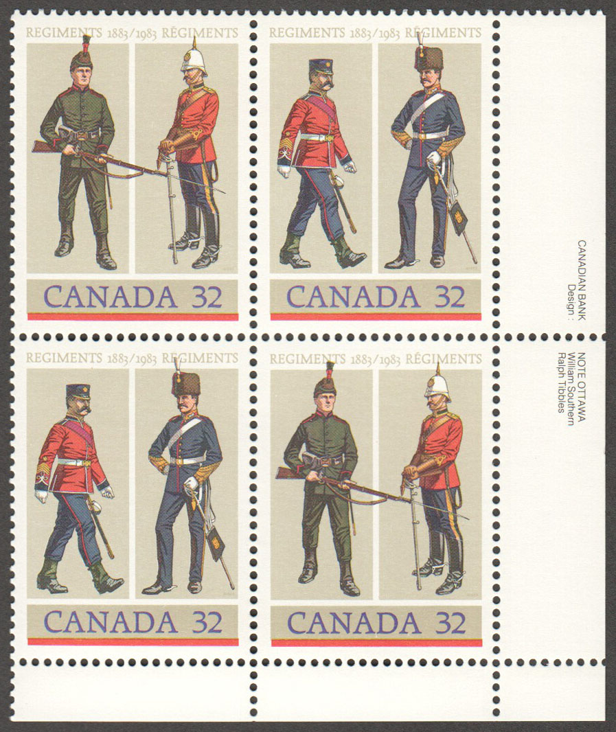 Canada Scott 1008a MNH PB LR (A9-3)
